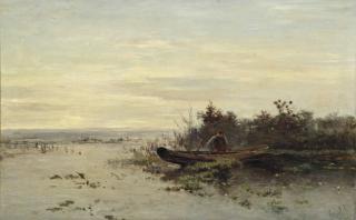 Paul Joseph Constantin Gabriël - De eerste baars (vroege morgen): the first sea bass