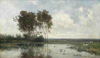 Paul Joseph Constantin Gabriel - Slootje bij Abcoude; near Abcoude