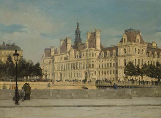 Paul-Joseph Victor Dargaud - L\'Hôtel de Ville, Paris