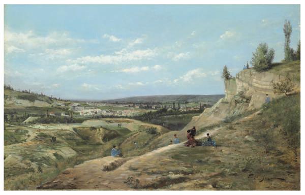 Paul Joseph Victor Dargaud - The Plains below Montmartre