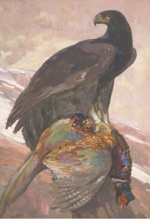 Paul Jouve - Aigle Royal Et Sa Proie