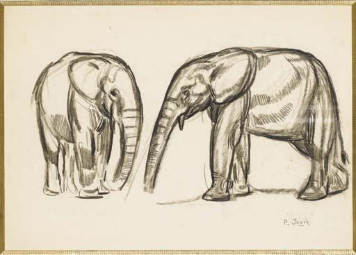 Paul Jouve - Deux Elephants, Vers ???