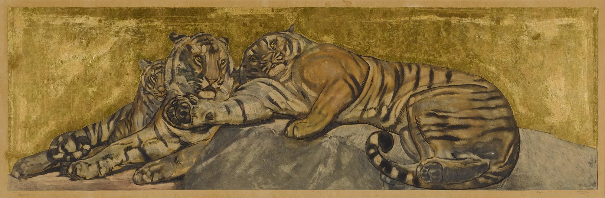 Paul Jouve - Tigre au repos