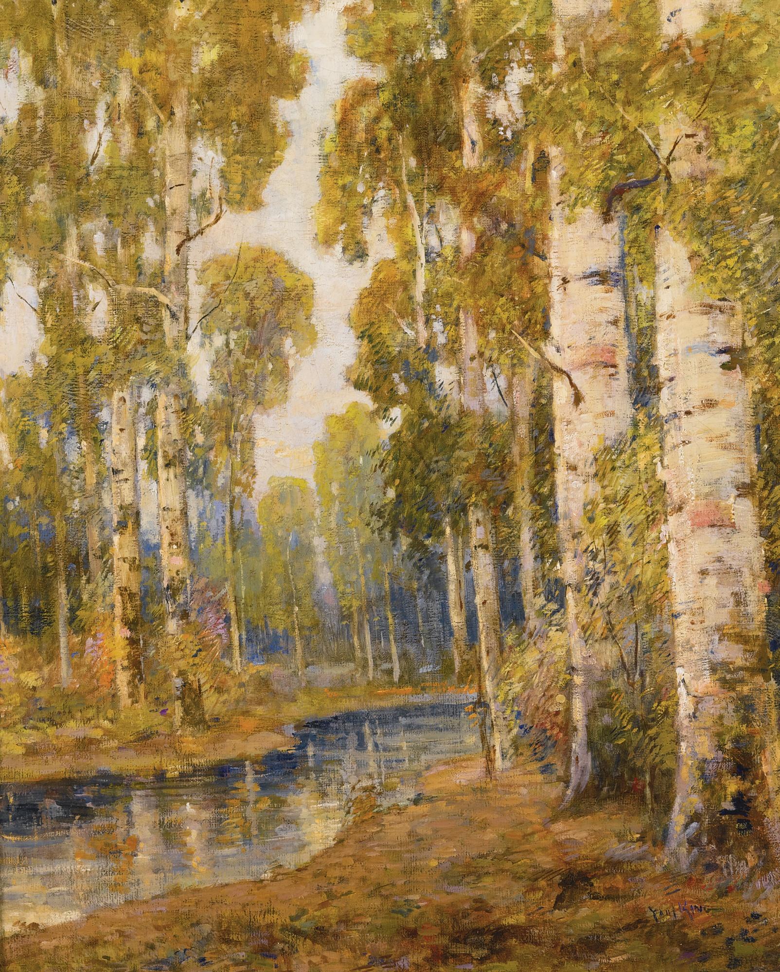 Paul King - Birches By A Woodland Stream