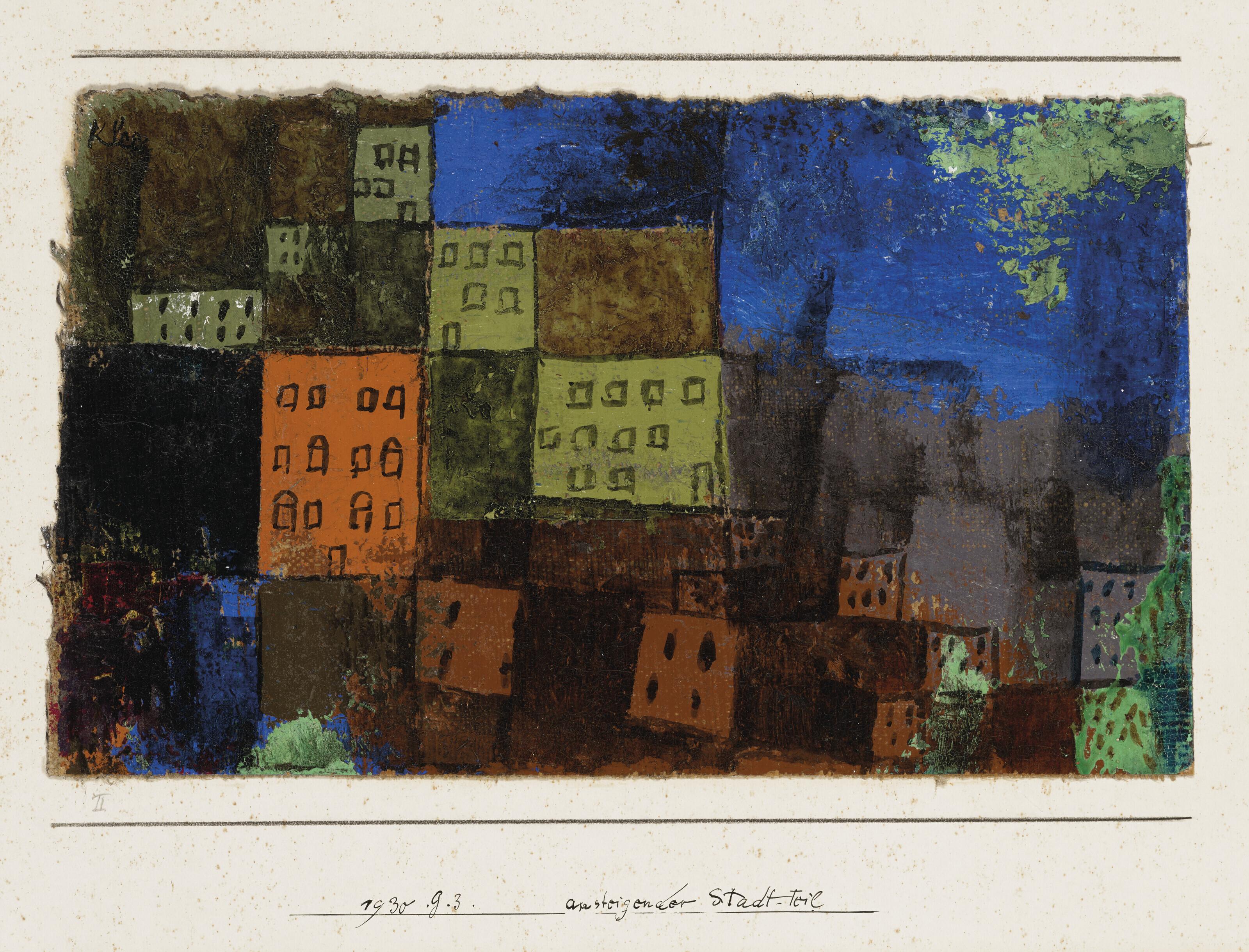 Paul Klee - Ansteigender Stadt-Teil