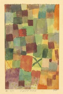 Paul Klee - Aquarell mit d. grünen kreuz