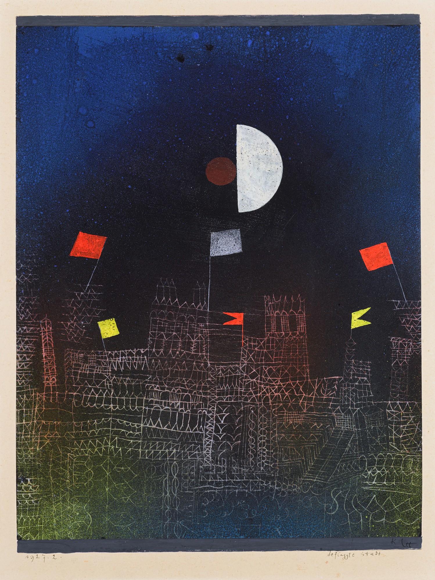 Paul Klee - Beflaggte Stadt (Town Decked with Flags)