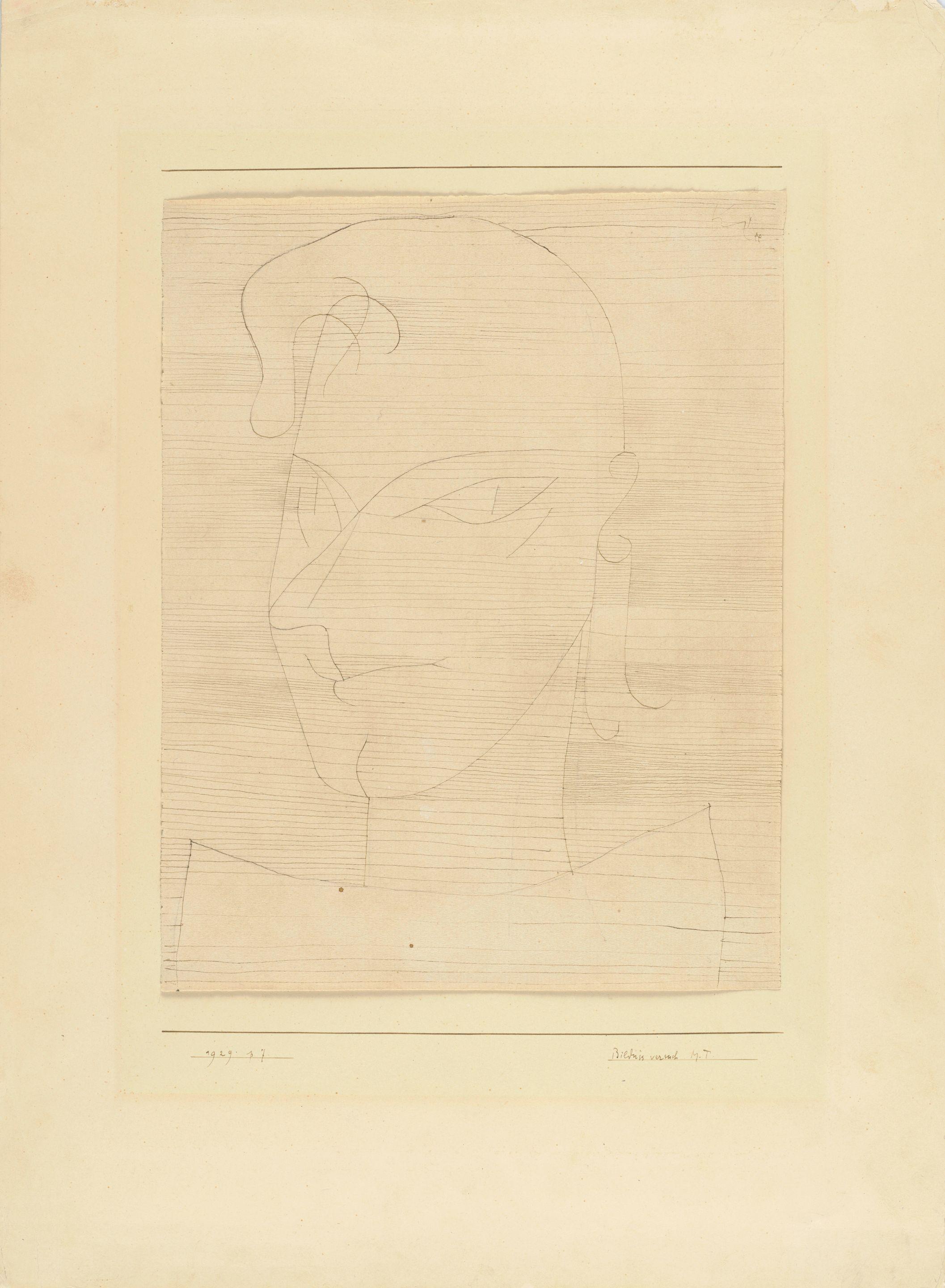 Paul Klee - Bildnis Versuch M.T.