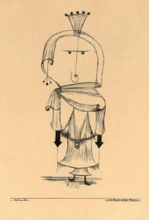 Paul Klee - Die Hexe mit dem Kamm (K. 86 B.b.)