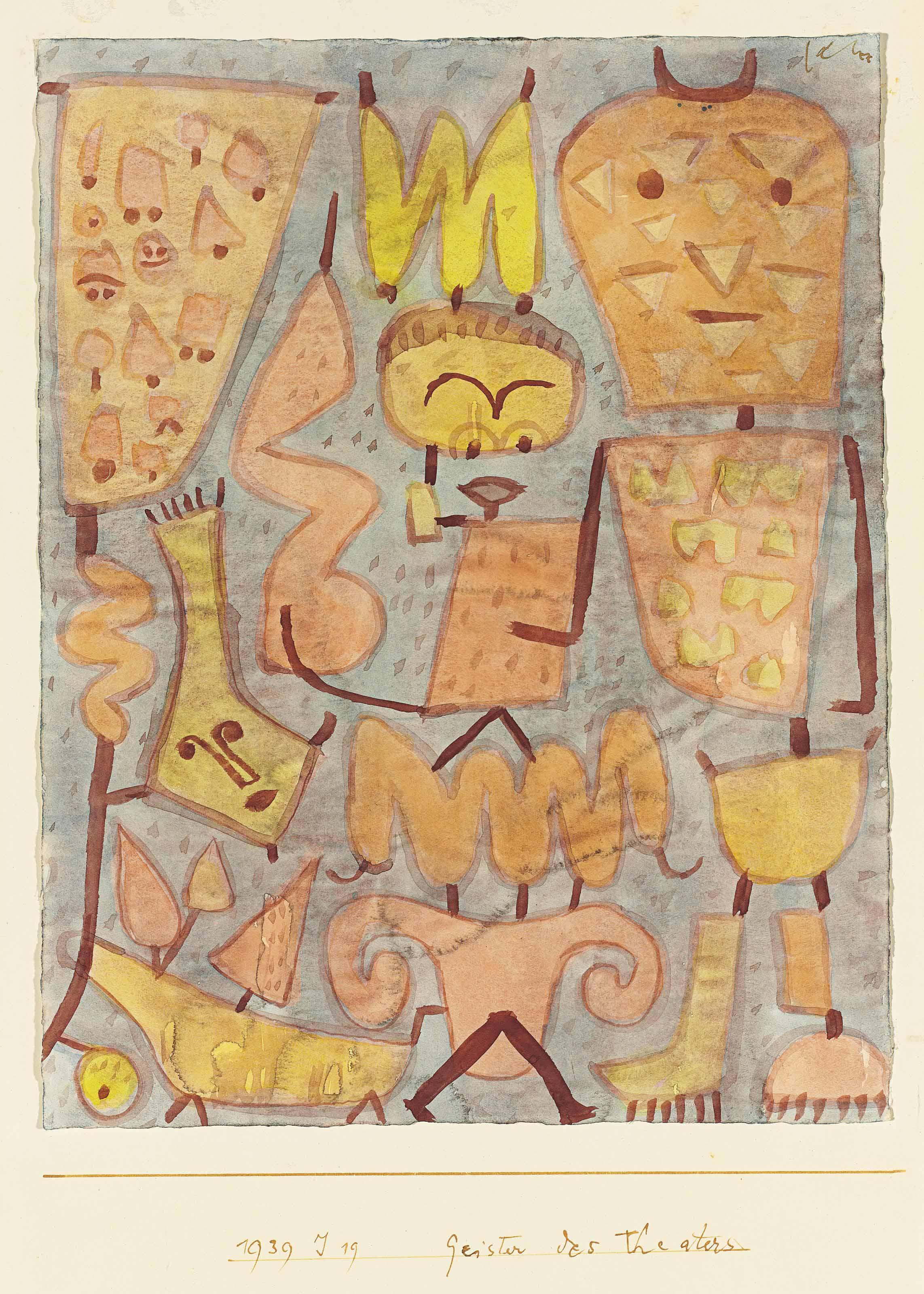 Paul Klee - Geister des Theaters (Spirits of the Theatre)