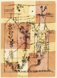 Paul Klee - Hoffmanneske Szene (Kornfeld 82)