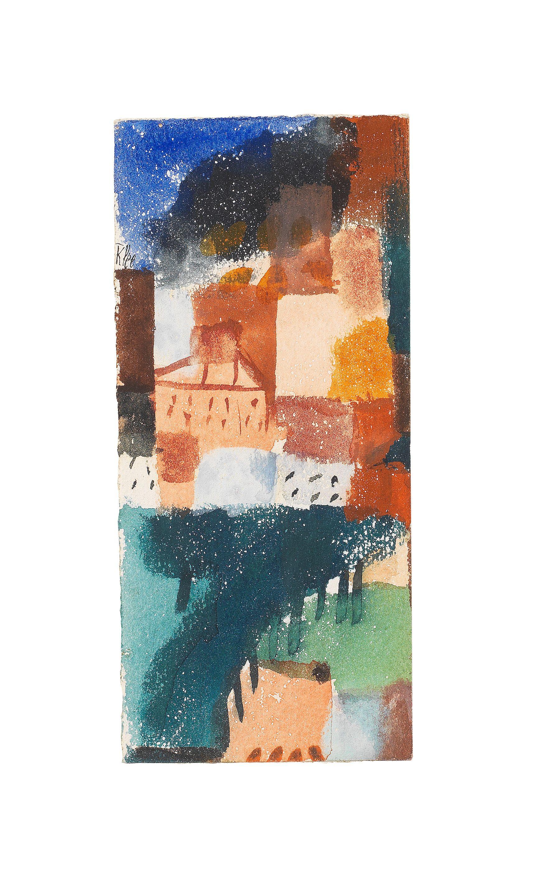 Paul Klee - Ohne Titel (Häuser mit Baumallee)