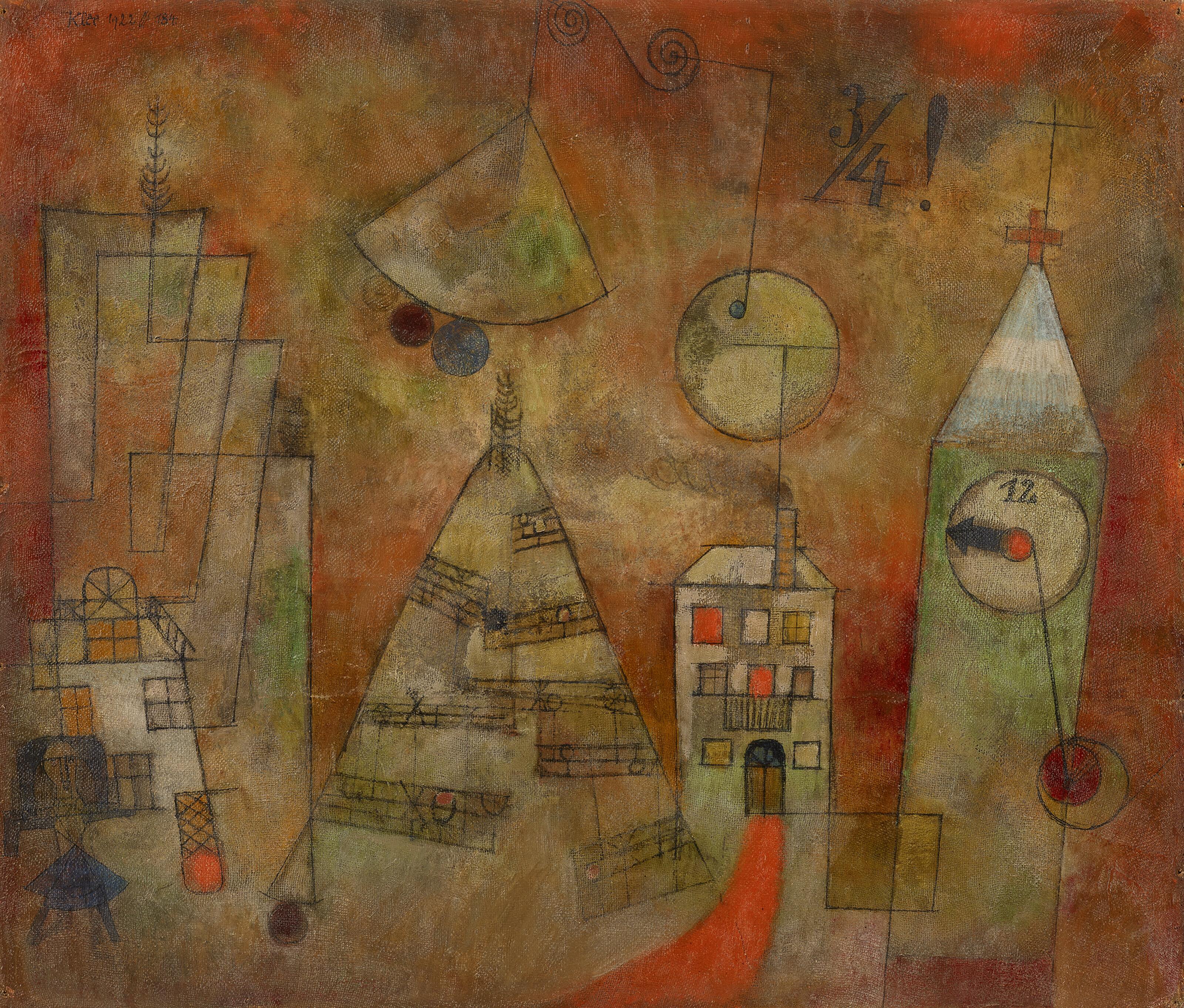 Paul Klee - Schicksalstunde um dreiviertel zwölf