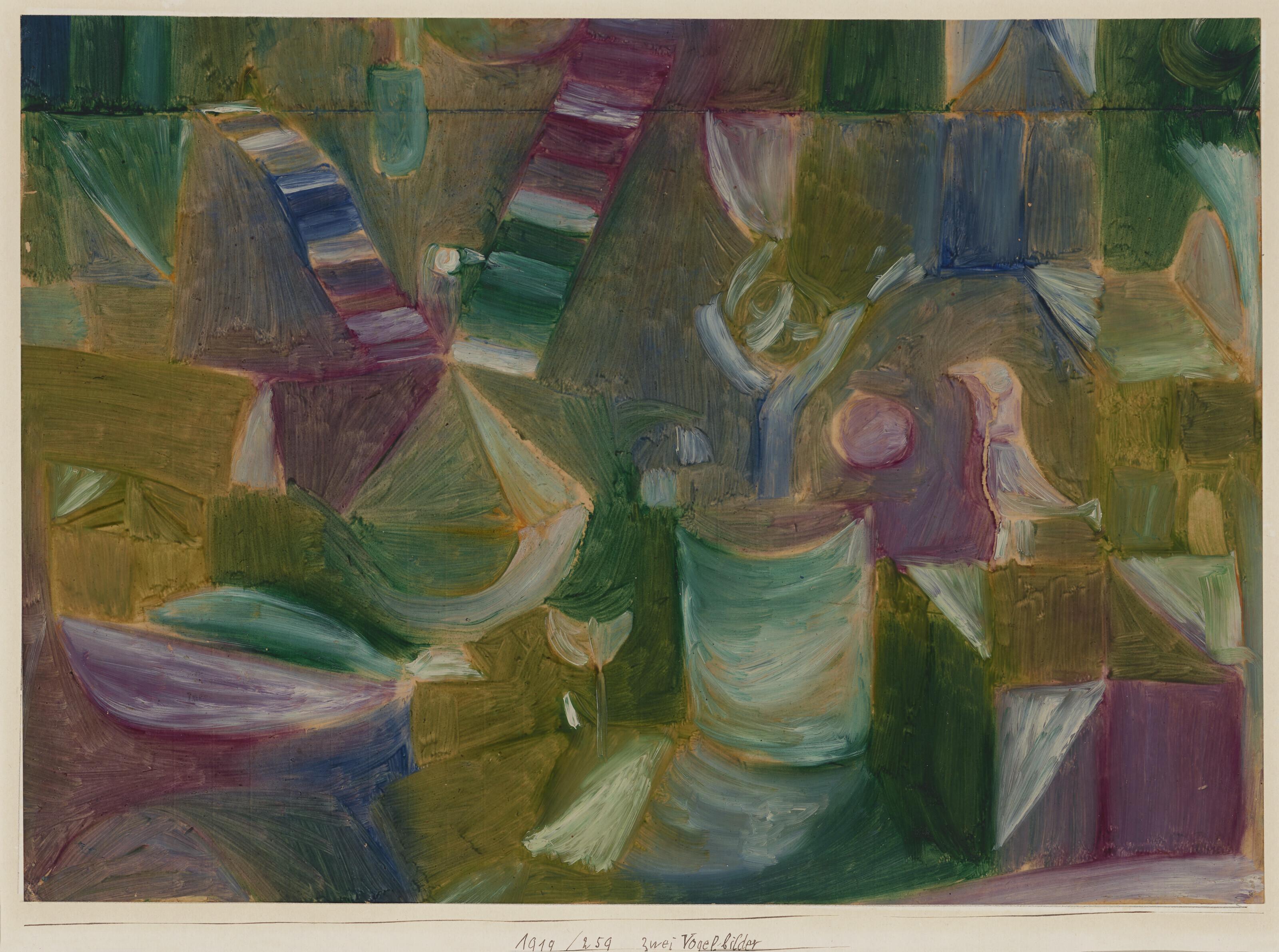 Paul Klee - Zwei Vogel-bilder