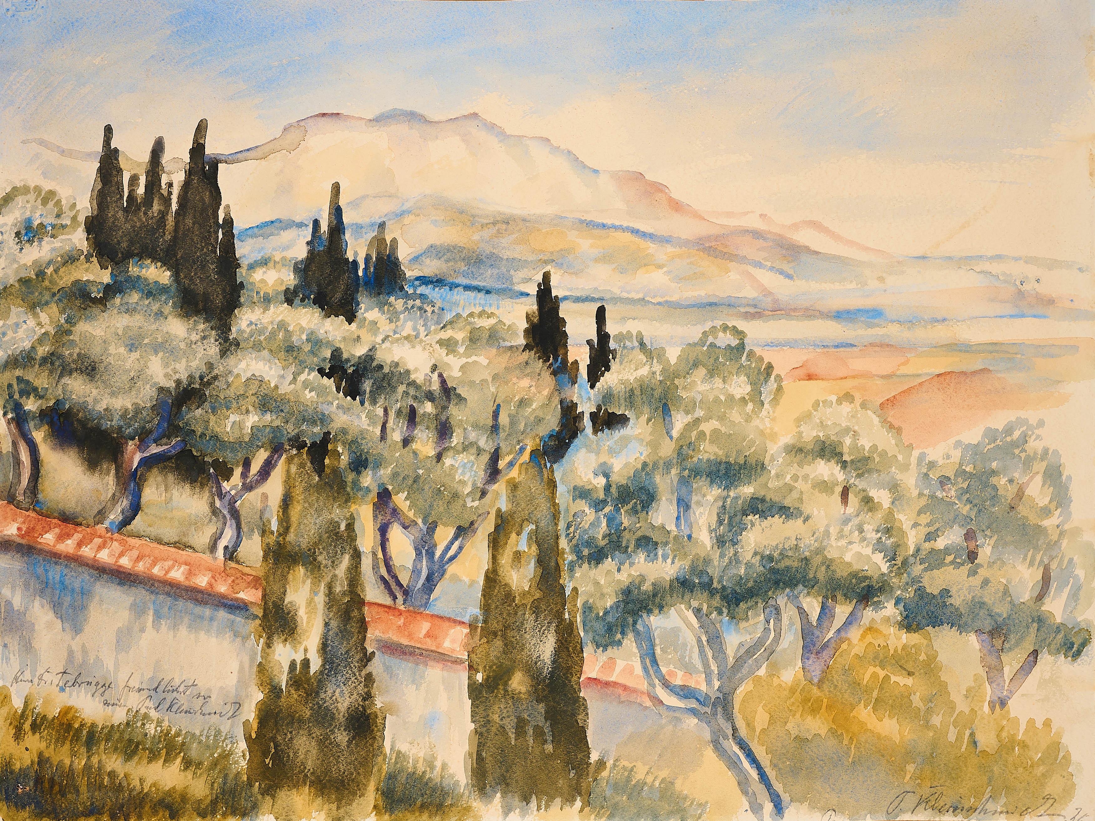 Paul Kleinschmidt - Französische Landschaft.