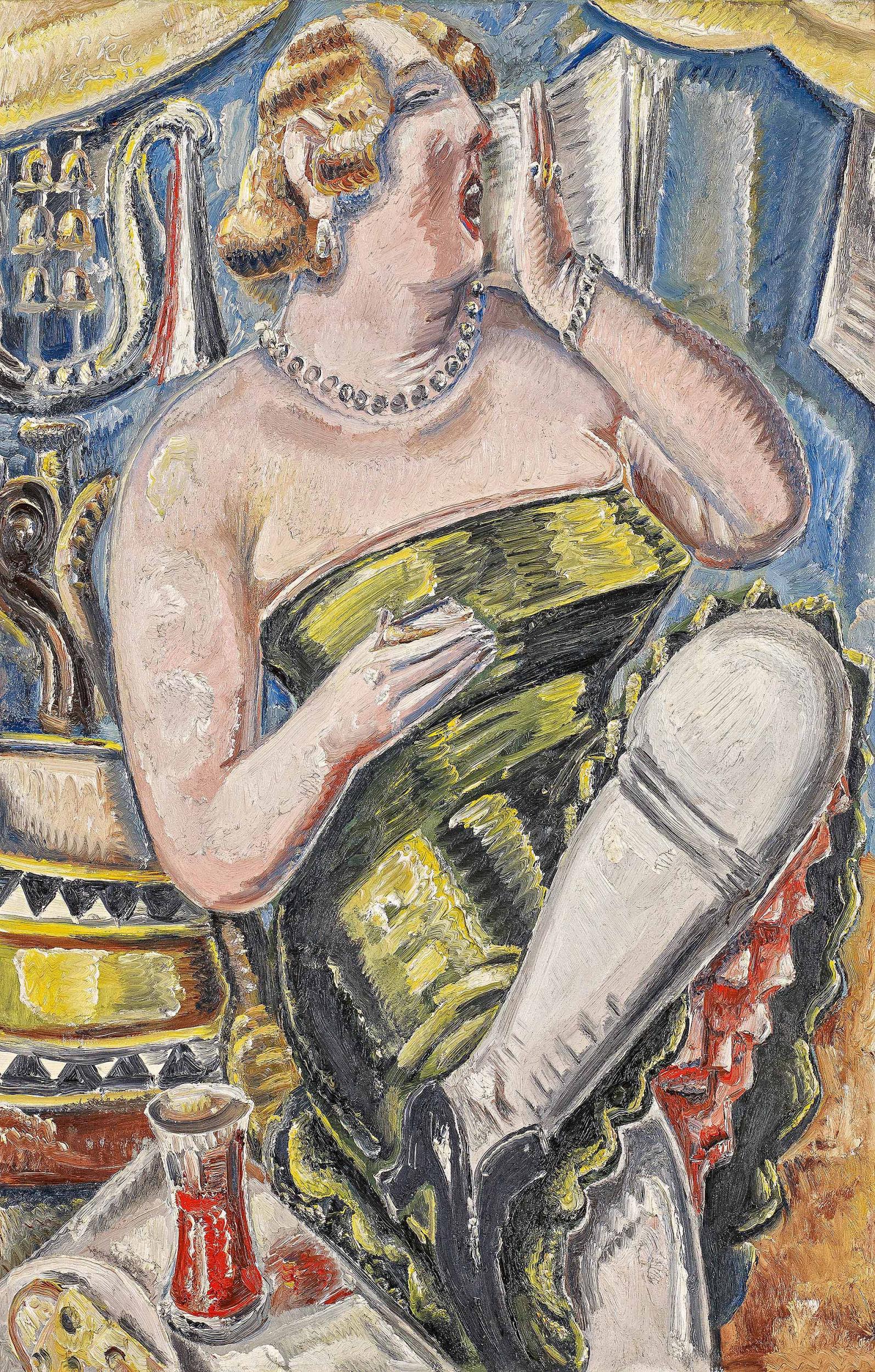 Paul Kleinschmidt - Gähnende Dame