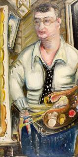 Paul Kleinschmidt - Selbstbildnis.