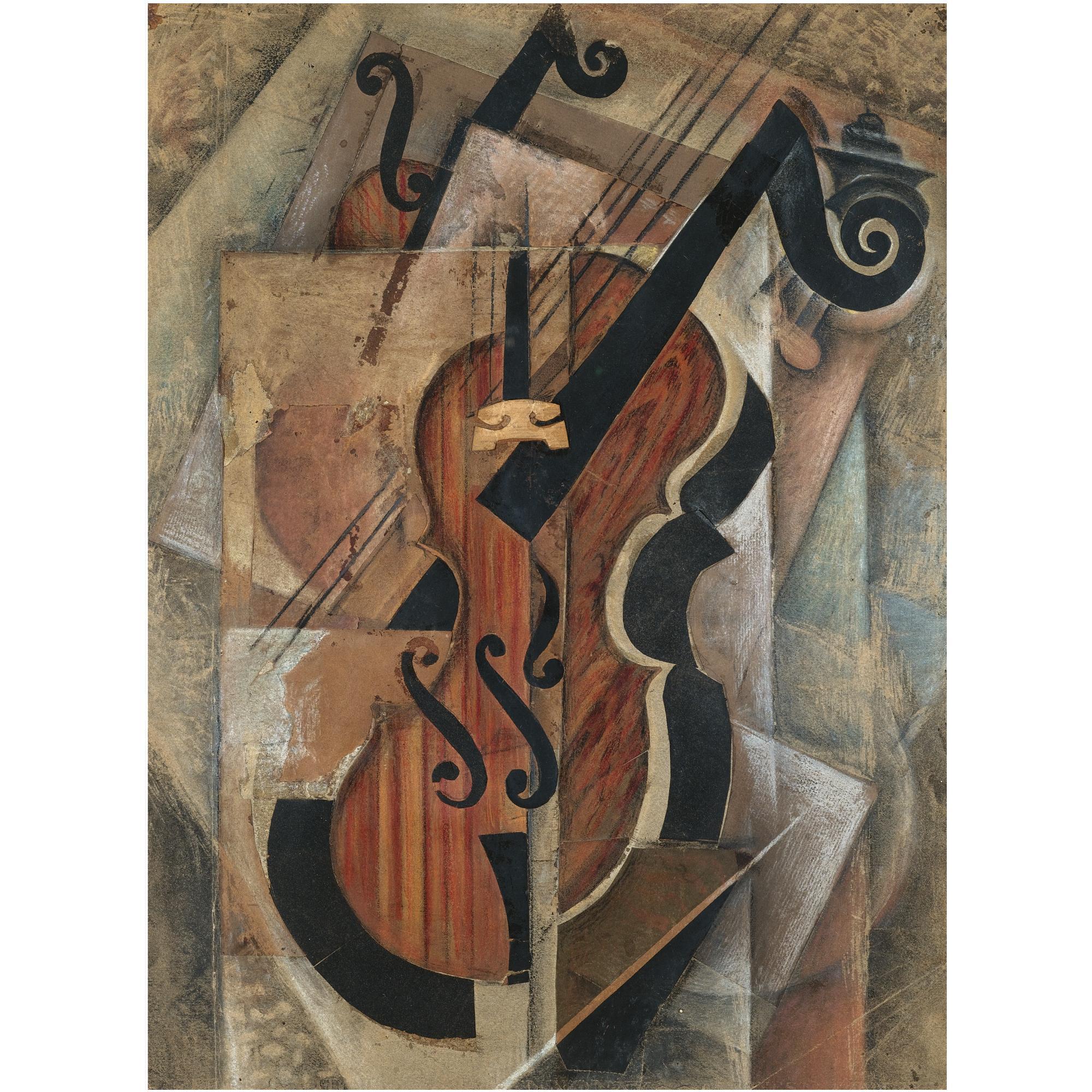 Paul Kotlarevsky - Cubist Still Life With Violin