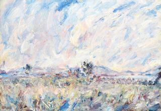 Paul Kron - Grand Paysage Avec Arbre