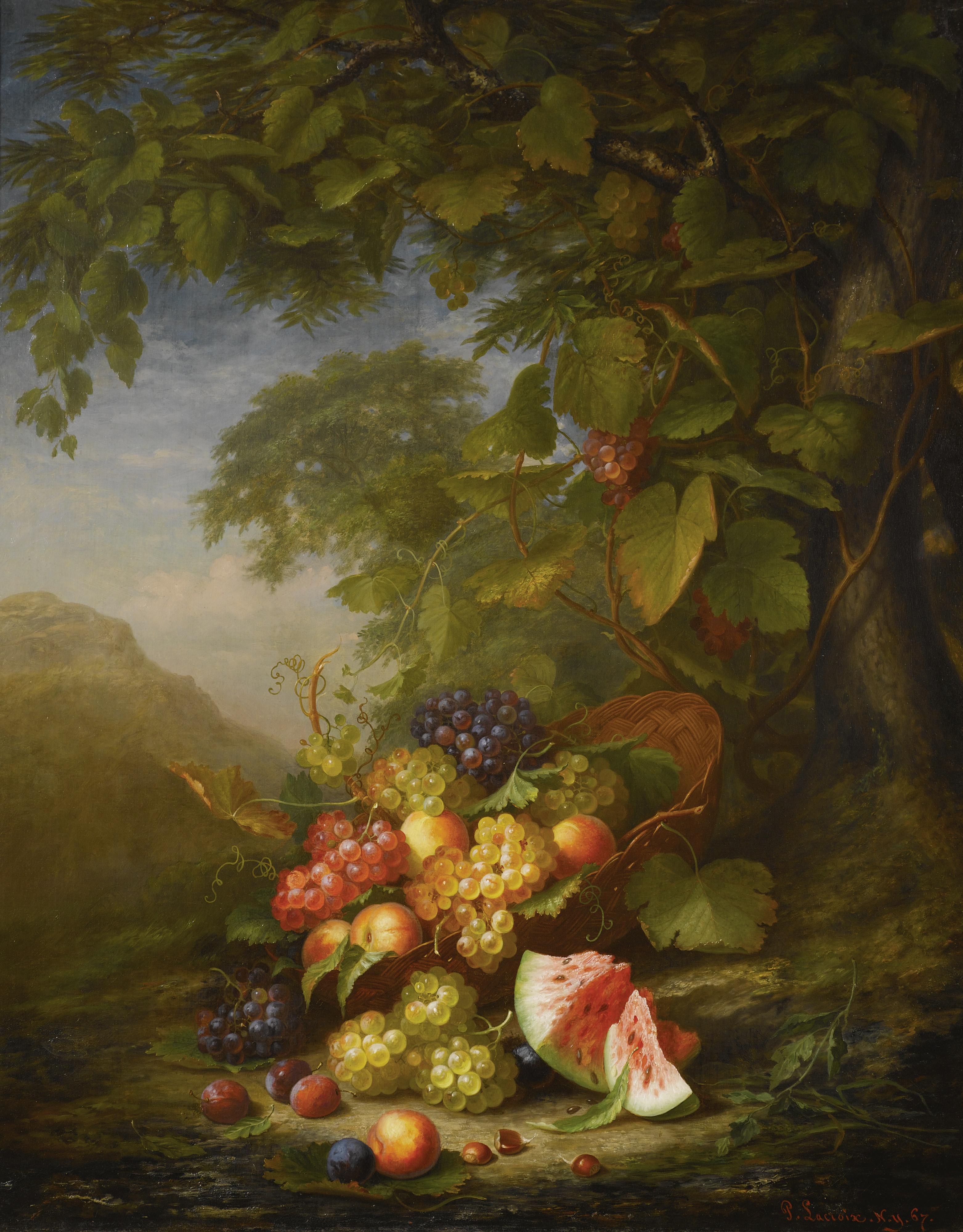 Paul Lacroix - Still Life In A Landscape