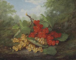 Paul Lacroix - Still Life With Red And White Currants