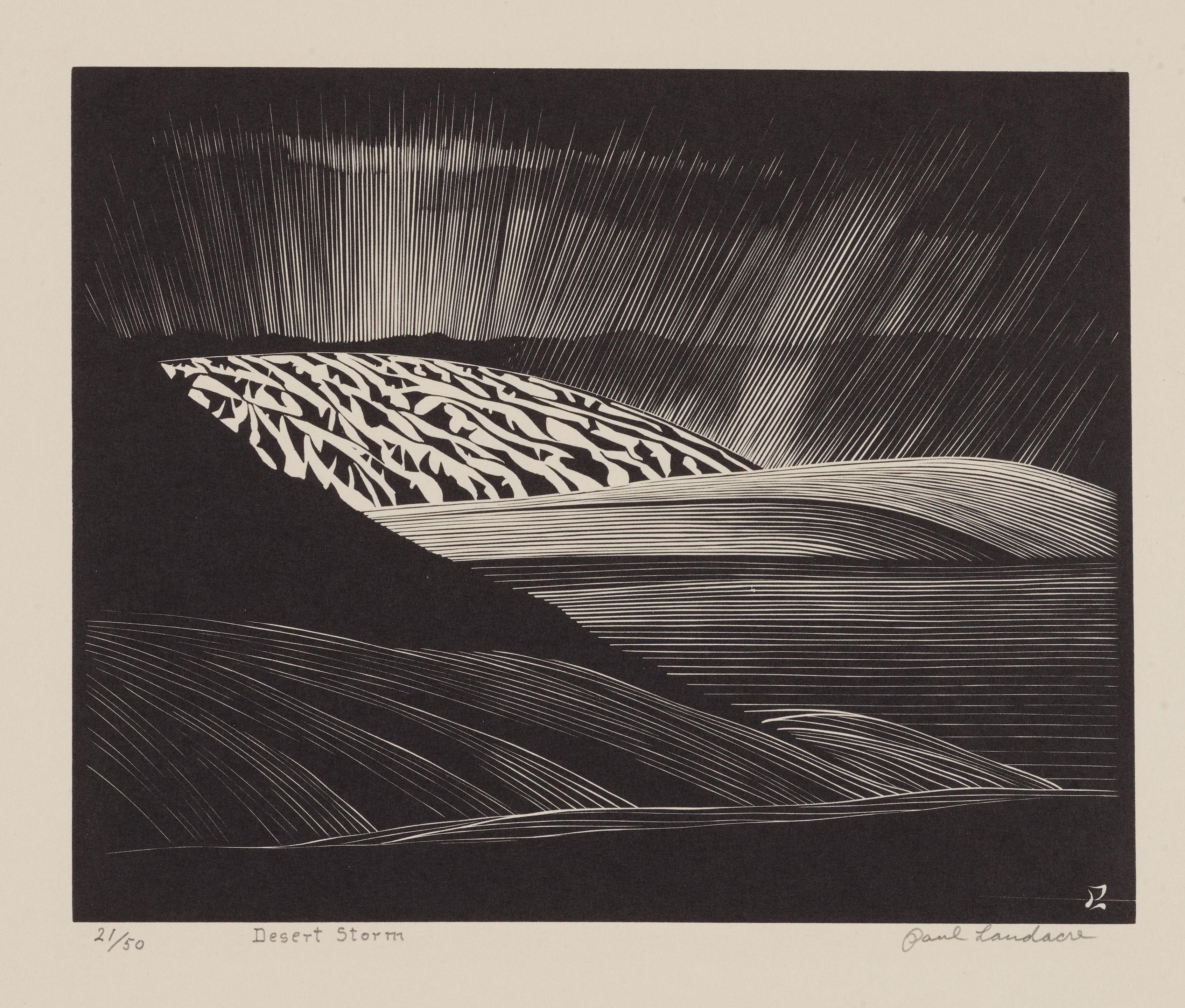 Paul Landacre - Desert Storm