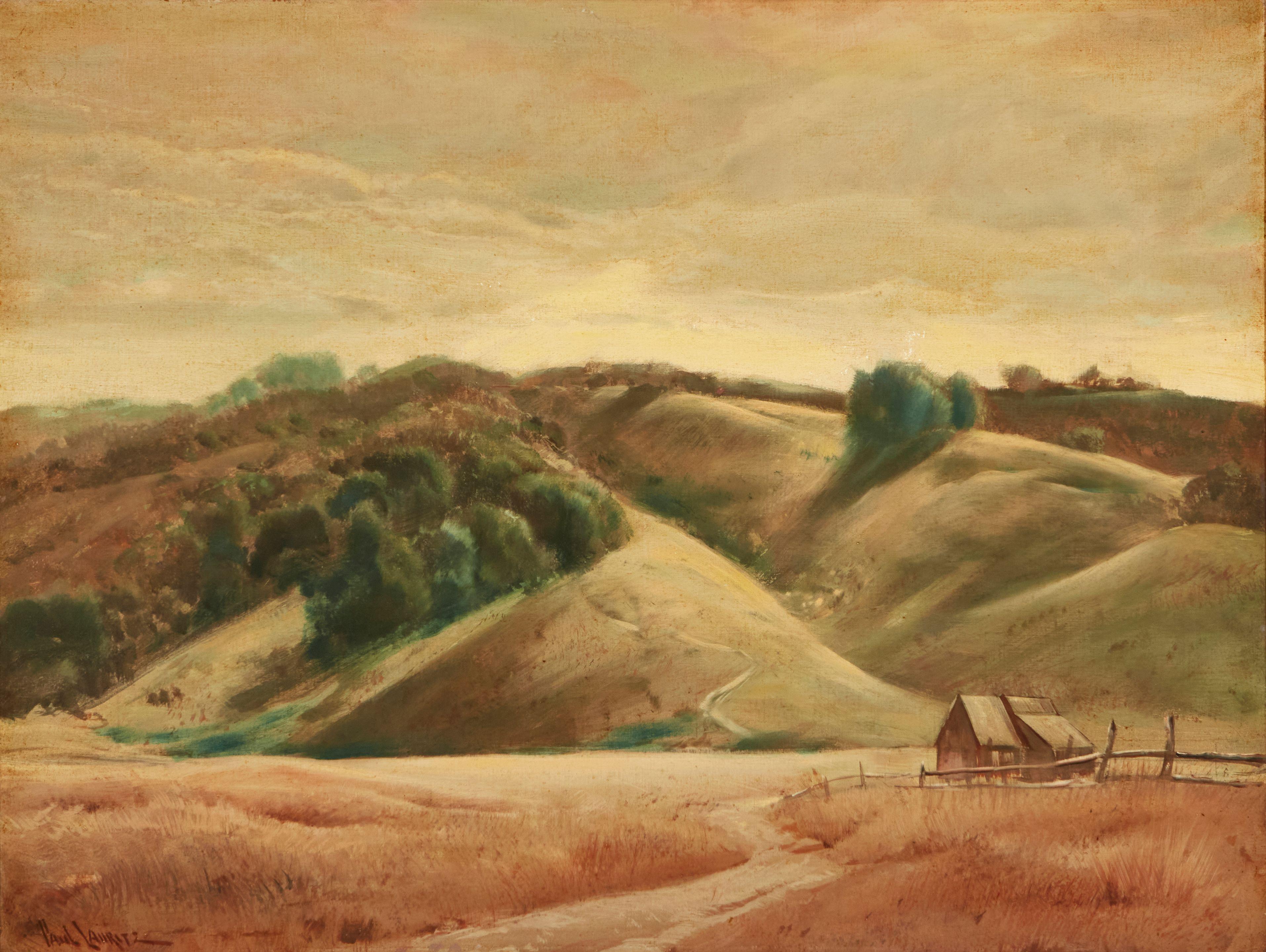 Paul Lauritz - California Farm 30 x 40 in. framed 40 1/2 x 50 in.