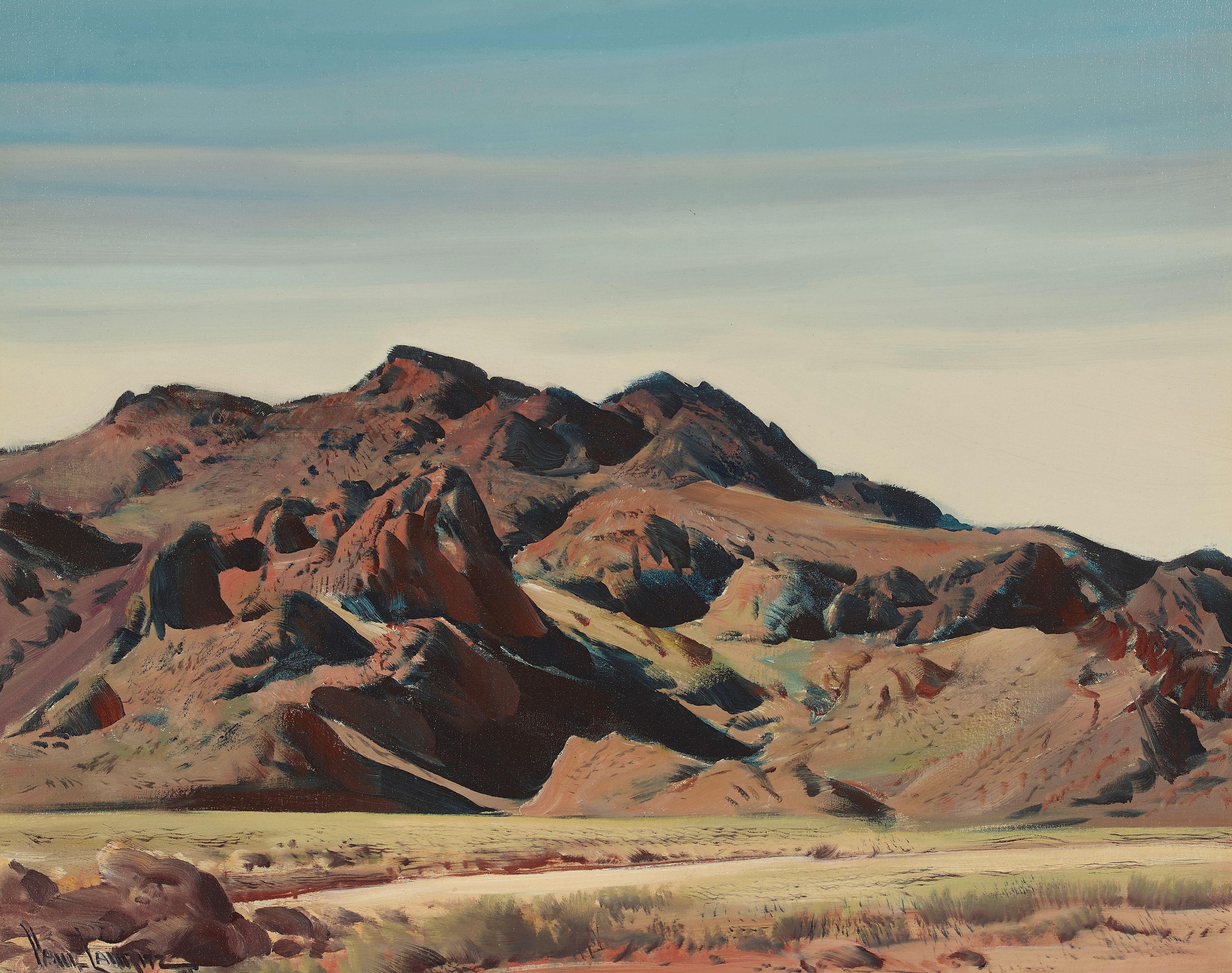 Paul Lauritz - Desert Hill 20 x 25 in. framed 27 x 31 1/4 in.