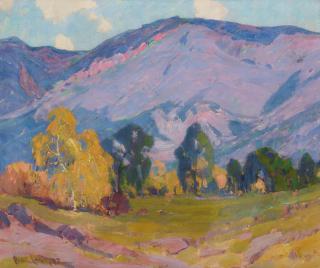Paul Lauritz - Malibu Mountains 20 x 24 in. framed 27 x 31 in.