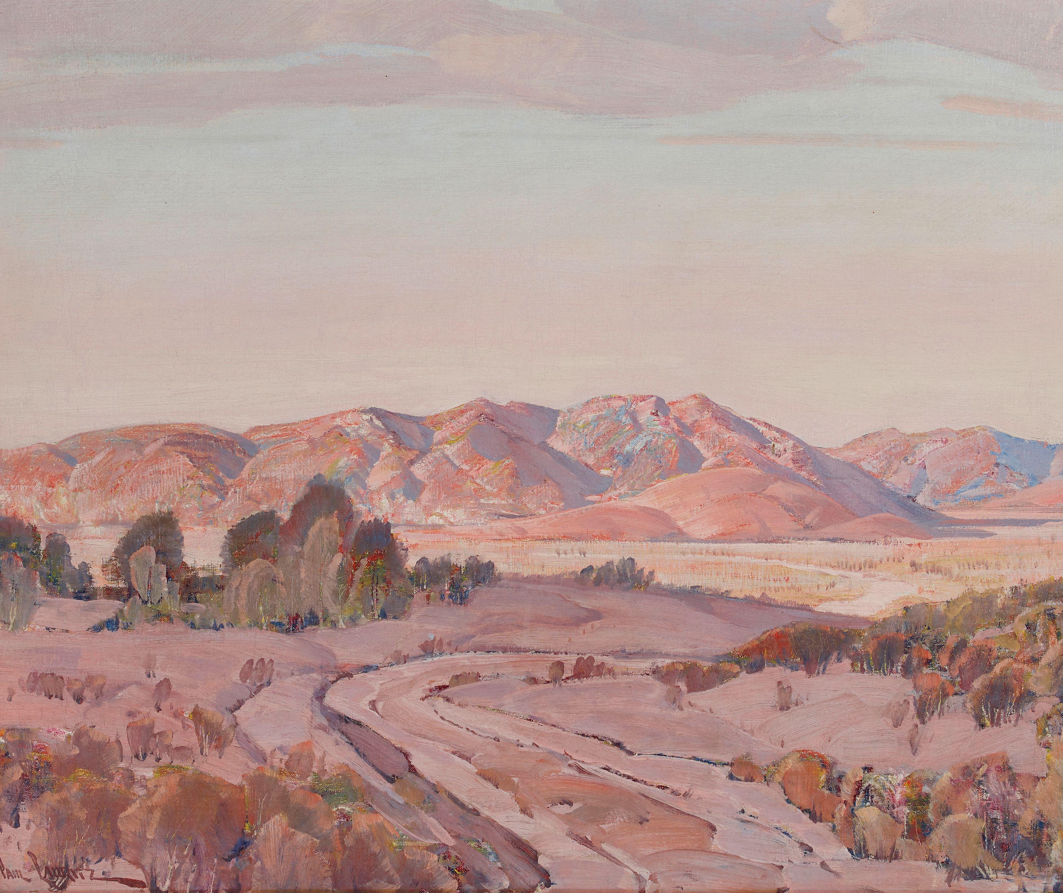 Paul Lauritz - Road Through the Desert 25 1/4 x 30 in. framed 34 1/2 x 39 1/2 in.