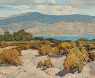 Paul Lauritz - Valley Scene (believed to be Owens Lake)
