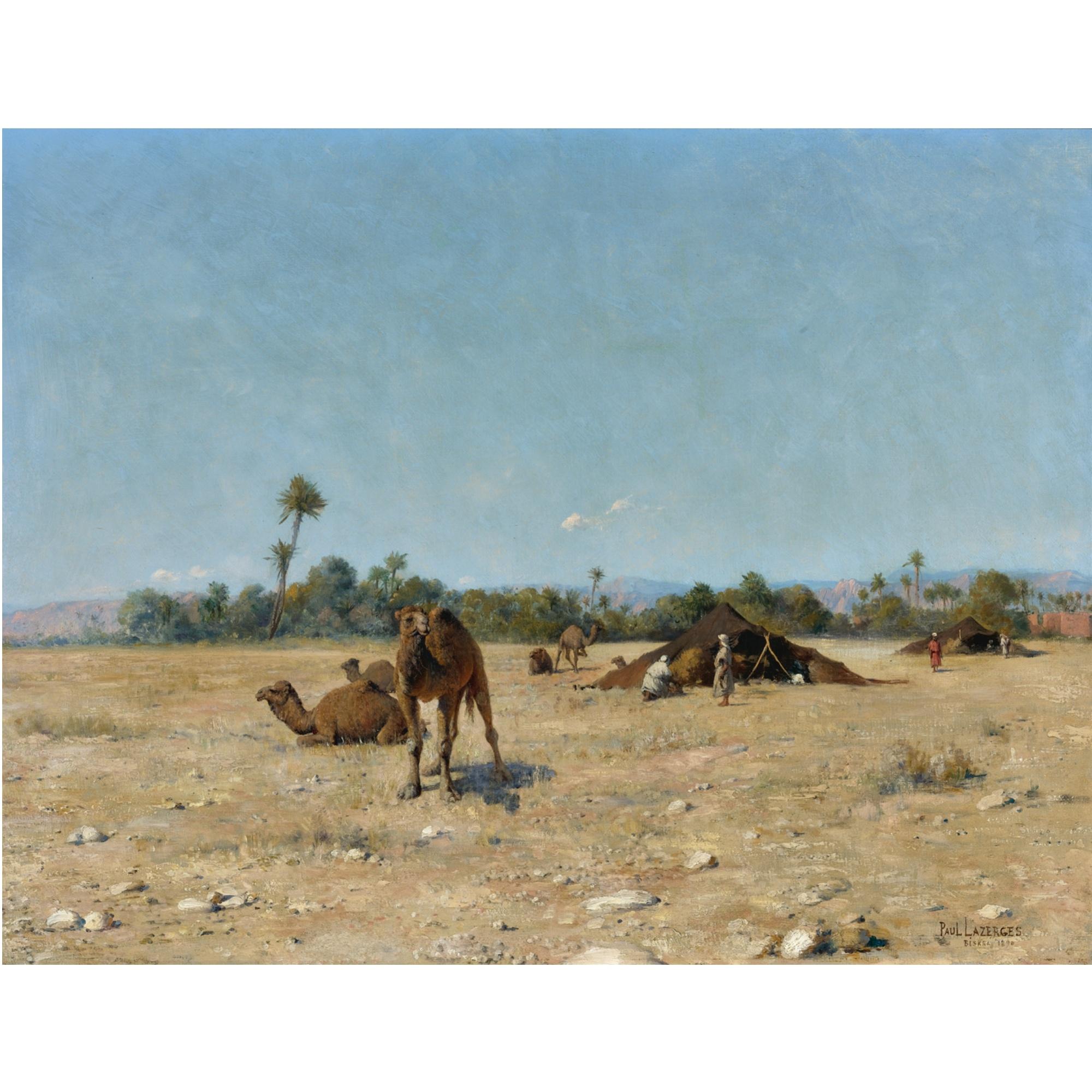 Paul Lazerges - Fren bedouin Camp, Biskra