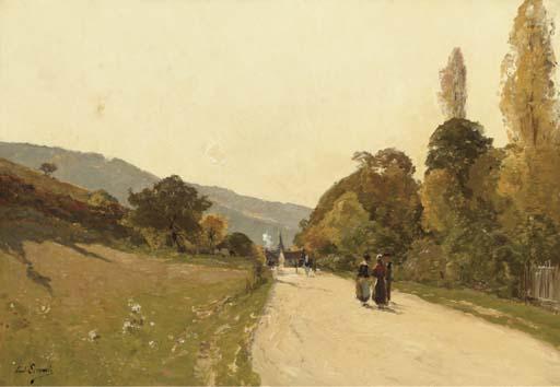 Paul Lecomte - An encounter on a village road