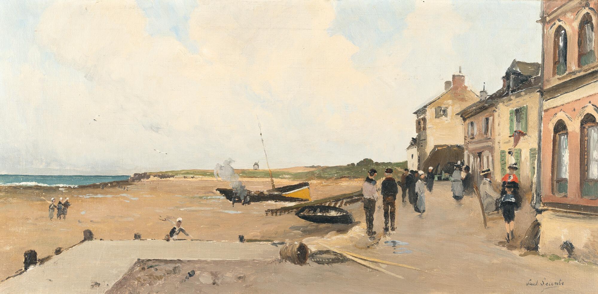 Paul Lecomte - Bretonische Küstenszene