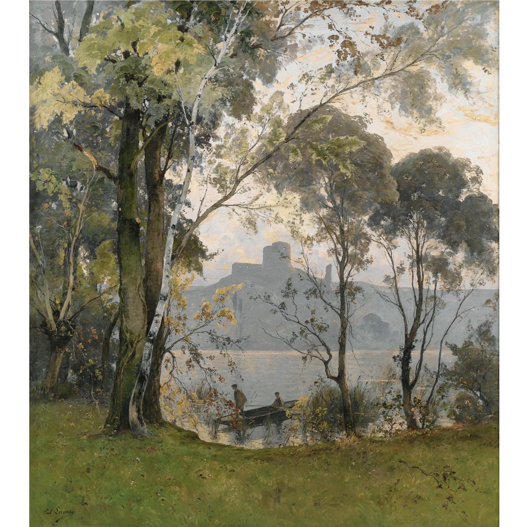 Paul Lecomte - French A Spring Morning At The Château-Gaillard