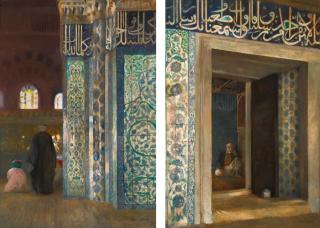 Paul Leroy - The Rüstem Pasha Mosque In Constantinople: A Pair