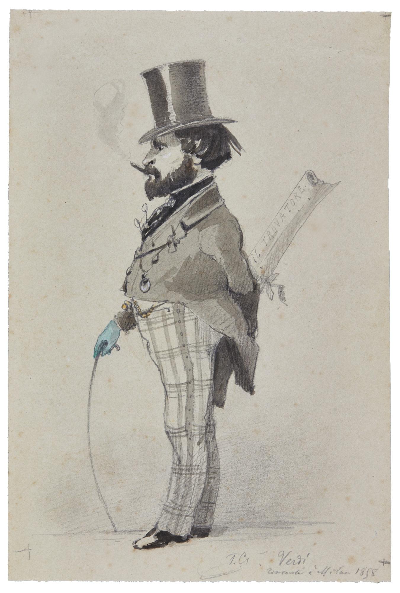Paul-Louis-Léger Chardin - Caricature Of Giuseppe Verdi