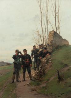 Paul Louis Narcisse Grolleron - An Advance Party Surveying the Enemy