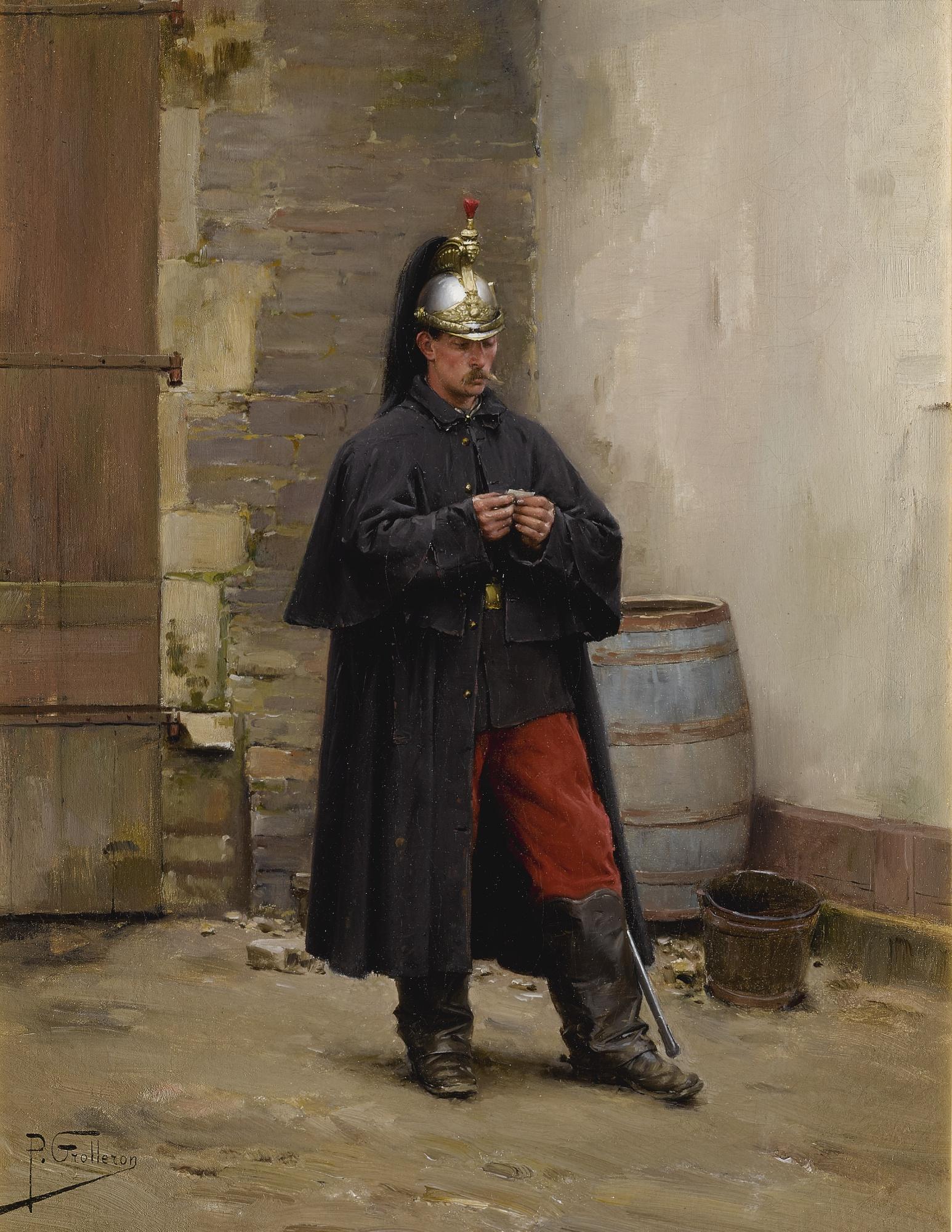 Paul Louis Narcisse Grolleron - French a Guard\'S Rest 