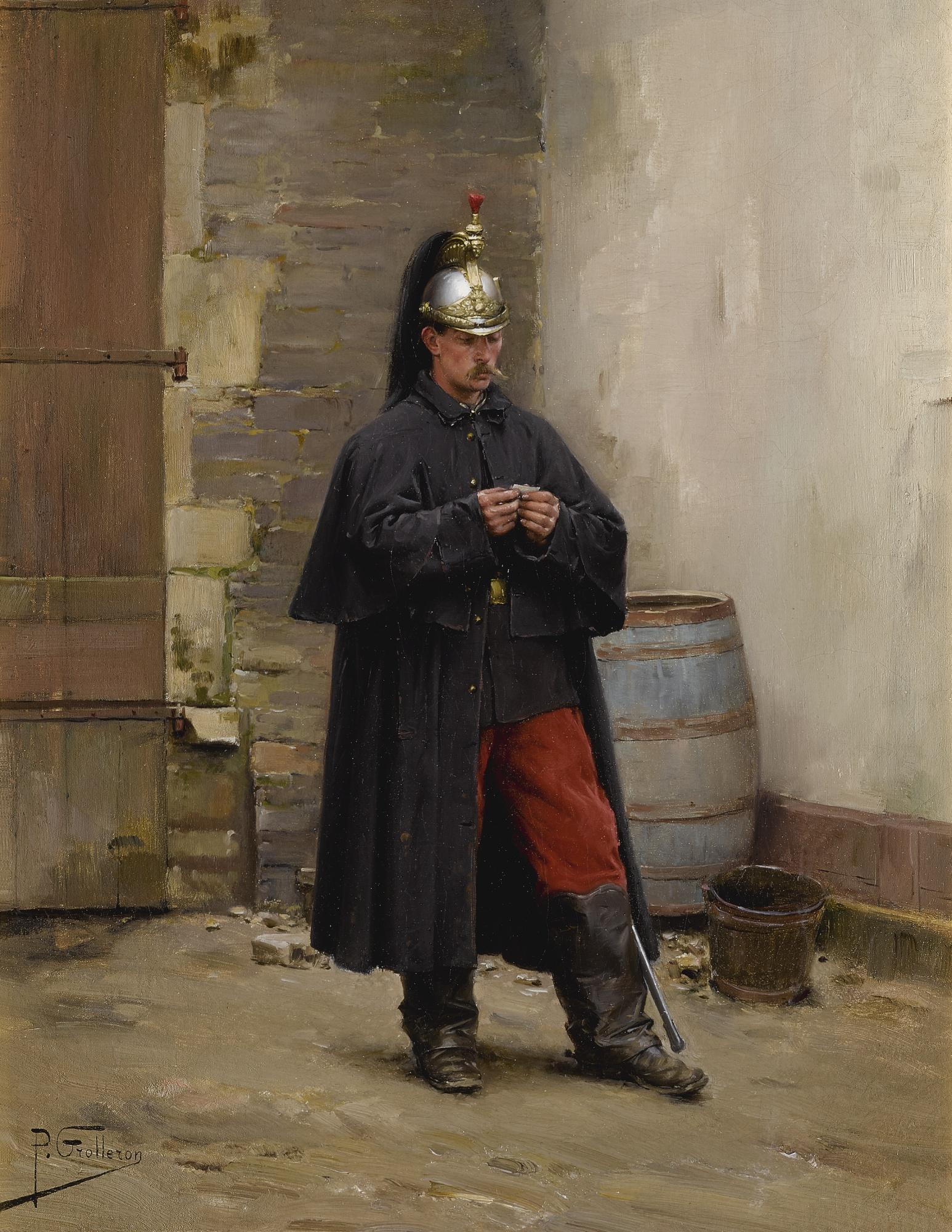 Paul Louis Narcisse Grolleron - French a Guard\'S Rest 