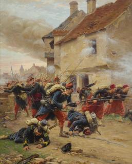 Paul Louis Narcisse Grolleron - French French Infantry On The Attack 