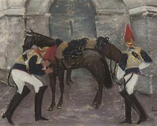 Paul Lucien Maze - Blues and Royals, Tightening the Girth