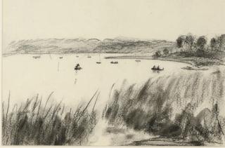 Paul Lucien Maze - Boats on the lake