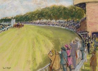 Paul Lucien Maze - Coming to the finish at Goodwood