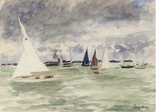 Paul-Lucien Maze - Dragons Racing At Cowes