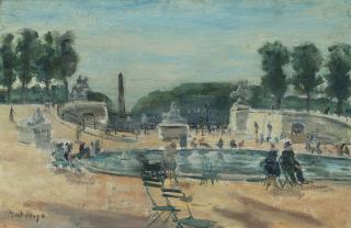 Paul Lucien Maze - Figures By The Water, Tuilleries Gardens