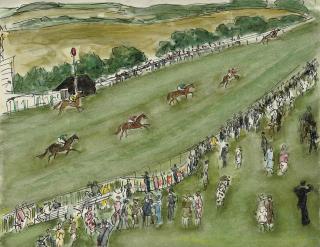 Paul Lucien Maze - Going to the start, Goodwood