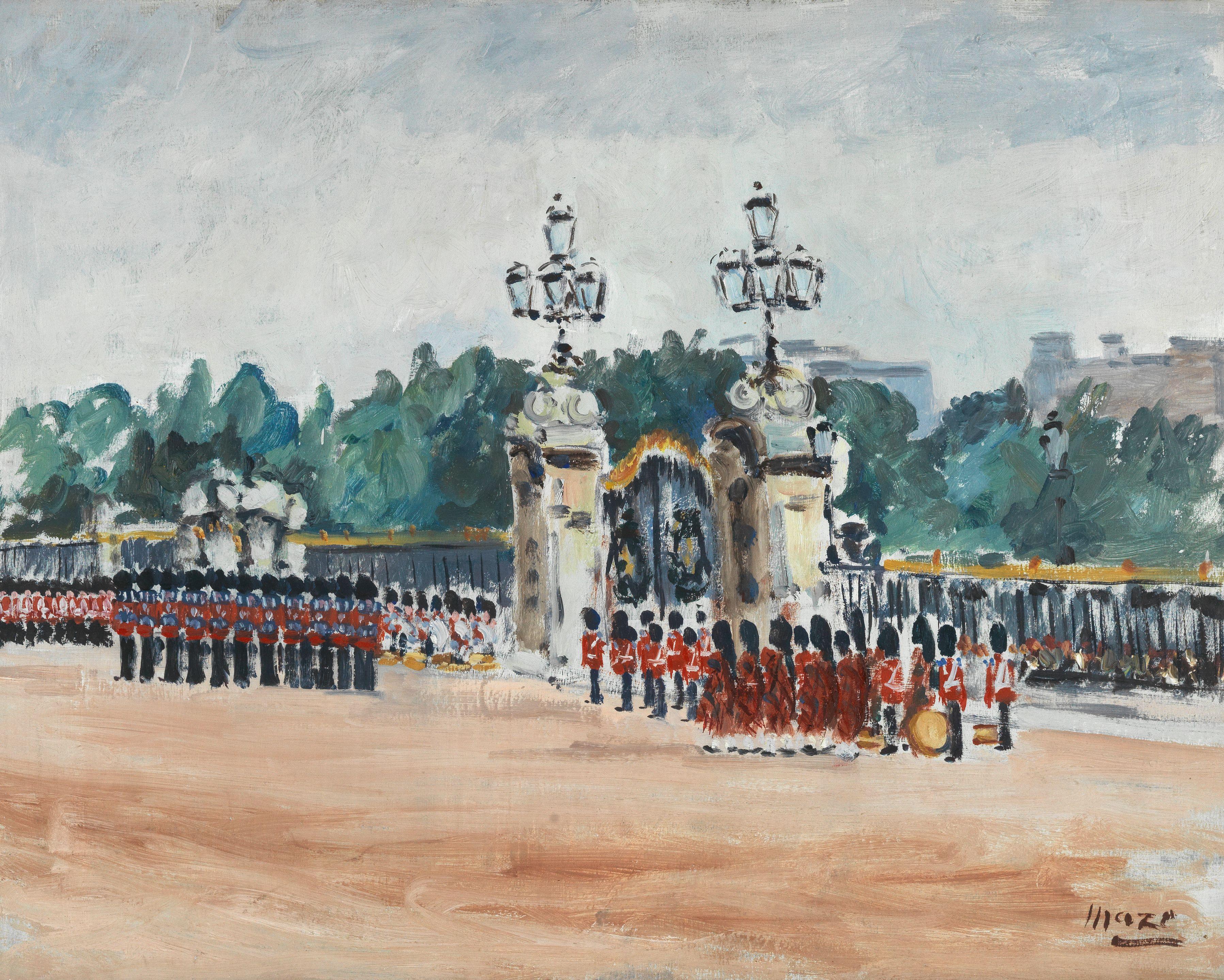 Paul Lucien Maze - Guards Outside Buckingham Palace