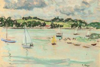 Paul Lucien Maze - Sailing Boats On An Estuary