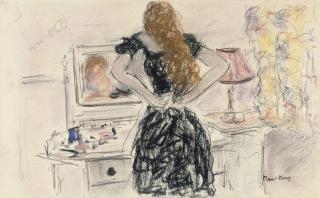 Paul Lucien Maze - Study of a girl dressing